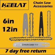 KEELAT  6inch 10inch 12inch Chainsaw Blade &amp; Chain