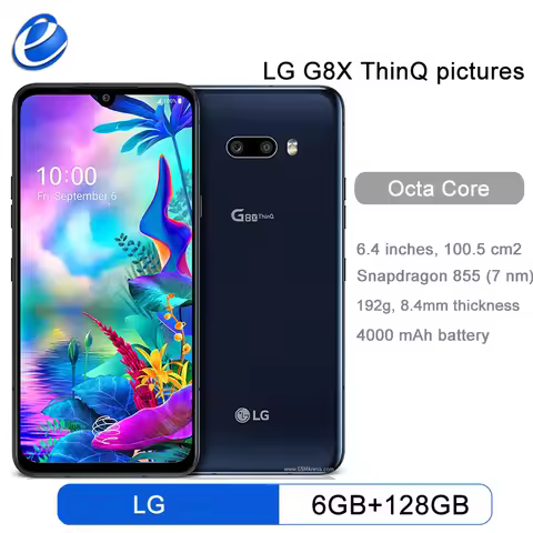 Original Unlocked LG G8X ThinQ 128G LTE Android Phone Octa Core 6.4" 6GB 32MP&12MP Fingerprint NFC s