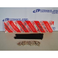 Araya Stainless Steel Bicycle Spokes 187mm 72 Pcs For 20 Pure Rims 406 & 20 Plus 1 3/8 451 Anti Rust