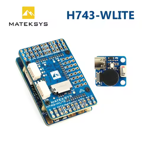 MATEK MATEKSYS H743-WLITE Flight Controller Built-in STM32H743VIH6 OSD Blackbox 2-6S LiPo Buzzer For