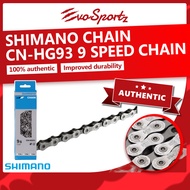 Shimano Chain CN-HG93 9 Speed Chain | Authentic Shimano Bicycle 9 Speed Hyperglide Chain