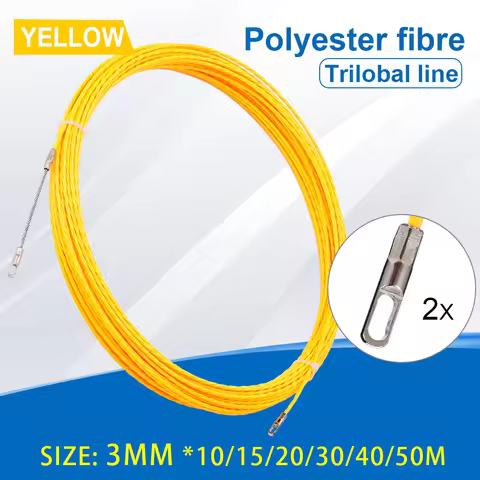 3mm 10/15/20/30/40/50M Cable Puller Fish Shaped Tape Reel Glass Fiber Wire Through Wall Wire Conduit