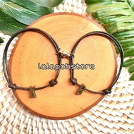PART II bronze letter magnetic couple bracelet | Initial Bracelet | Letter Bracelet