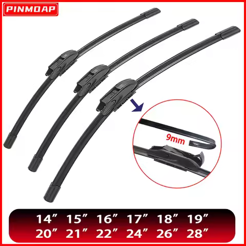1PC Universal J/U-Shaped Frameless Wiper For Car Windshield Wipers 14"15"16"17"18"19"20"21"22"24"26"