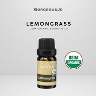 GORGEOUS JO The Aroma Shop Organic Lemongrass Pure Essential Oil (10ml)