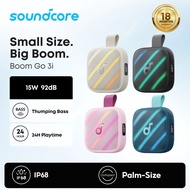 [2026 NEW]soundcore Boom Go 3i by Anker, Portable Speaker, 15W Punchy Sound, 24H Playtime, IP68, Bas