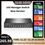 Tp-Link Tl-St1008/St2008 10Gbe Switch 2.5G Gigabit Switch 10Gb Switch 10000Mbps 5G Switch 8*10Gbps H