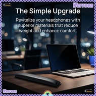 WARREEN Replacement Cushion, Leather Black Headphone Headband Pad, Easy to Install Comfortable Headb