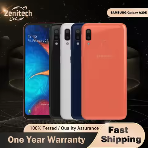 Original Samsung Galaxy A20e A202F 4G LTE Mobile Phone Dual SIM 5.8'' 3GB RAM 32GB ROM 13MP+5MP+8MP 