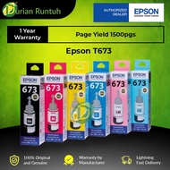 Epson Original Ink T673 ( T6731 / T6732 / T6733 / T6734 ) L800 L805 L850 L1800 673