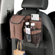 Car Back Seat Storage Bag Organizer Hanging Bag Paper Towel Mobile Phone Storage Felt Bag Debris Organizer For Trip Kids Travel