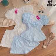 Miss THO TAY's puff sleeve set S259Cx11