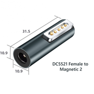 ตัวเชื่อมอะแดปเตอร์ PD ชนิด C ยูเอสบีแม่เหล็กสำหรับ Type-C ตัวเมียเพื่อ Magsafe 2 USB C ตัวเมียปลั๊กแปลงแม่เหล็ก