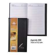48K black cover agenda book
