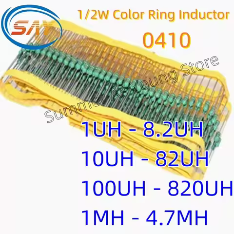 20PCS/LOT 0410 Color Circle Coils Inductor 1UH - 8.2UH / 10UH - 82UH / 100UH - 820UH /1MH - 4.7MH 1/
