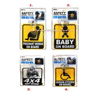 Safety Signal Sticker Pregnant Woman Baby Of Road While Chair On Board In Car Sticker Pregnant Women