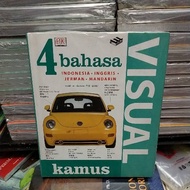 Original visual dictionary book in 4 languages Indonesian.english.jerman.mandarin