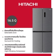 Hitachi ฮิตาชิ ตู้เย็น 16.5 คิว 466 ลิตร French Bottom Freezer รุ่น HR4N7522DSXTH