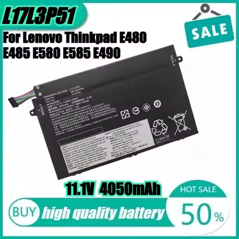 L17L3P51 L17C3P51 L17M3P51 L17M3P52 Laptop battery For Lenovo ThinkPad E480 E485 E495 E580 E585 E490