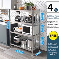 NINI Stainless Steel Kitchen Rack Shelf | Rak Microwave Oven | Value Rack Boltless Rack Home | Store