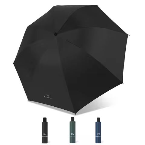 Travel Portable Mini Sun & Rain Folding Anti UV Umbrella, Compact Umbrella for Car, Lightweight UV P