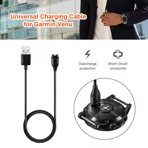 Charger Wire for Garmin Venu 2 / Venu 2S / forerunner 745 / 945 / 245 USB Charging Cable Replacement