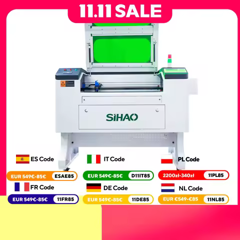 VEVOR 100W CO₂ Laser Engraver & Cutter Safe Operation with LightBurn/AutoCAD Support (Windows/macOS/