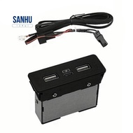 Fast Charging 12V Car Charger Dual USB Single Type-C 36W Three-Port for  Compatible