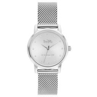 【W小舖】COACH 14503743 銀色米蘭錶帶 28mm 女錶 手錶 腕錶 網狀手鍊錶-全新真品現貨在台