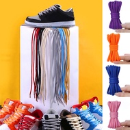 1 Pair 140/160/180cm Universal Stylish All-match Bold Semi-circular Shoelaces Black And White Sports