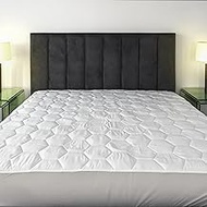 23 Threads Z161 Series Padded Plush Quilted Soft Waterproof Noiseless Mattress Protector Cover, Fitt