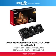 ACER Nitro Radeon RX 9070 XT OC 16GB GDDR6 Graphics Card