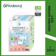 ABSORBA NATEEN SOFT SIZE L 10S (115-150cm / 45-59 inches)