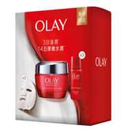 Olay彈潤緊致套裝(新生高效緊緻護膚霜50克 + 面膜 2片 + 精華水18毫升 x 2支) 1套 平行進口商品