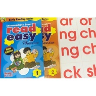 READ EASY PHONICS INTERMEDIATE LEVEL (BOOK 1+2+CARDS)