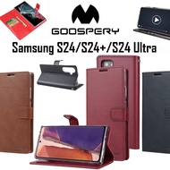 Mercury/Goospery Samsung Galaxy S24/S24 Plus/S24+/S24 Ultra, Bluemoon Diary Flip Case/Cover