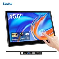 Unew 15.6" Touchscreen Monitor 1920x1080 60Hz 16:9 IPS Display HDMI Type-C VGA DVI for Raspberry Pi 