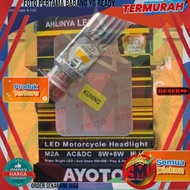 Lampu led depan motor h6 AYOTO NYALA kuning 1 pcs