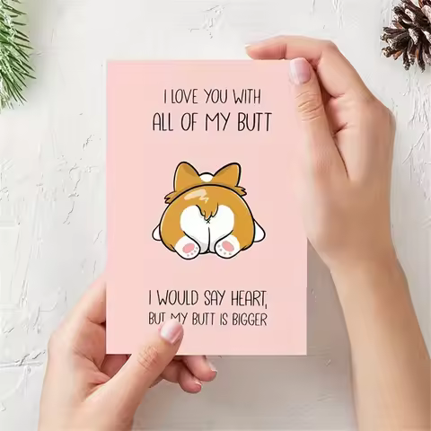 1pc,Anniversary Birthday Card for Her Him Funny Birthday Card for Boyfriend Girlfriend Husband Wife 