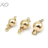 14K Necklace Buckle Pearl 14K Gold Accessories Fashion Necklace Ball Buckle Accessories Necklace Buc