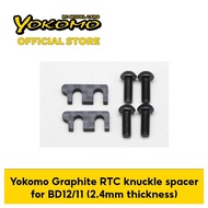 Yokomo Graphite RTC knuckle spacer for BD12/11 (2.4mm thickness) for remote control car (B12-RTC-7)