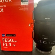 98% Sony FE Zeiss 50mm f1.4 ZA 50 1.4 E mount