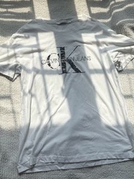 Calvin Klein Jeans 白色短袖上衣T恤