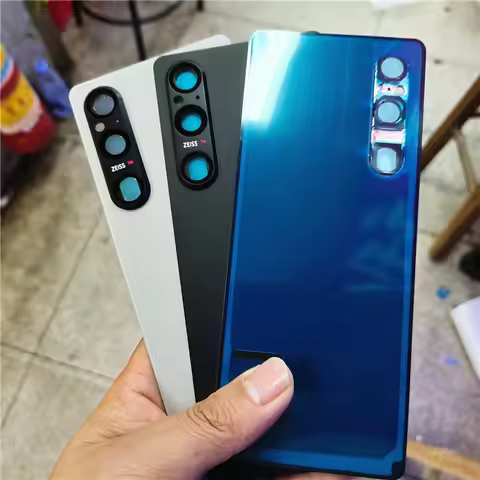A+++ Battery Back Cover for Sony Xperia 1 V X1V XQ-DQ72 Rear Door Housing Case Parts with Camera Len