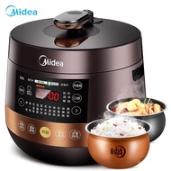 ZHY/🥕QQ Midea Electric Pressure Cooker5Household Pressure Cooker6Double Liner Electric Pressure Cooker24Hourly Smart Res