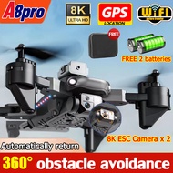 【Made in Genmany】A8 pro Drone with Camera 2 batteries 8k Dual Drone camera for vlogging GPS automatic return Original Drone with hd camera original with camera mini drone original 2023 Camera high-altitude video recording suitable for beginners available