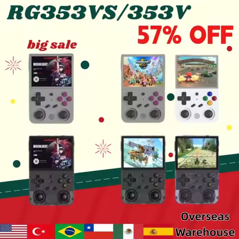 ANBERNIC RG353V RG353VS Retro Handheld Game Console 3.5 inch IPS Screen Android11 Linux OS Portable 