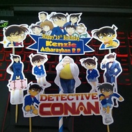 Cake topper detective conan conan detective cake decoration