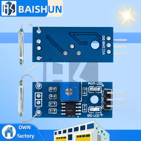 G123-08 LM393 High-Precision Reed Magnetic Switch Module – Adjustable Sensitivity for Arduino/MCU DI