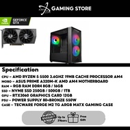 PC PACKAGE GAMING PC RTX3060 12GB GDDR6 GAMING PC ( 12400F  13400F 12700F ) ( 5500 5600 5600X ) Forg